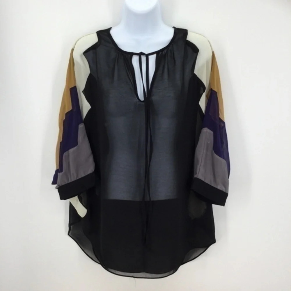 Alejandra Sky Tunic Style Blouse